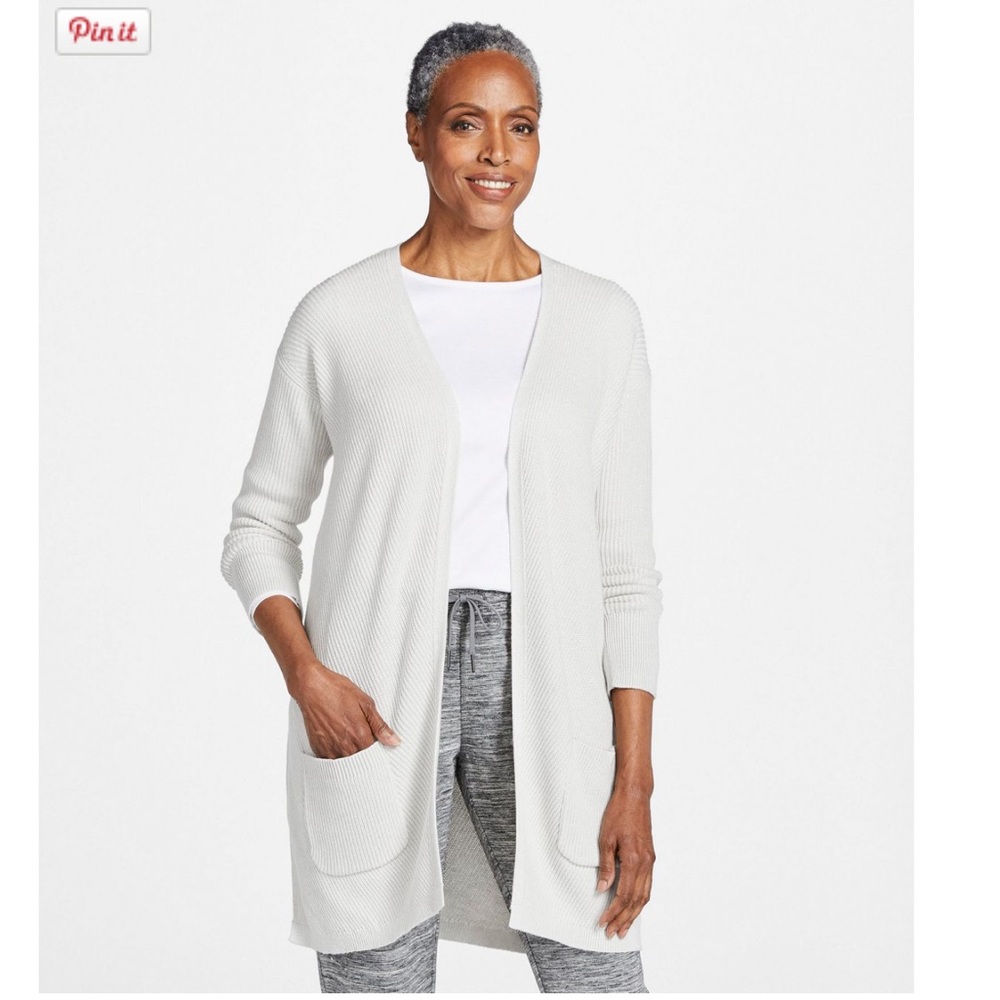 LL Bean shaker stitch cardigan sweater